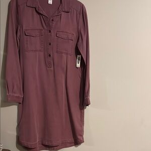 Women's Mauve Shirt Dress. New with tags.